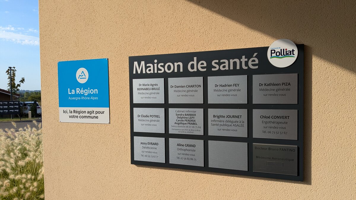 Plaque professionnelle des praticiens